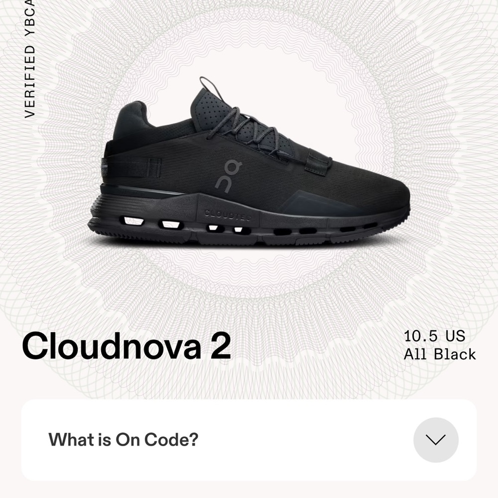 On Running Cloudnova 2 Men’s Shoe — Black EUC